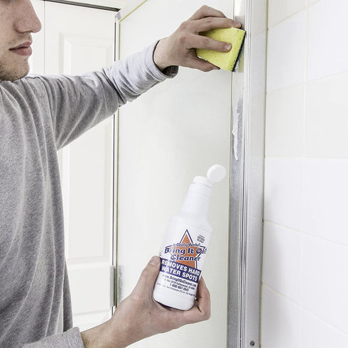 Grout Cleaner, Hard Water Stain Remover, Remove Spots on Shower Door, Clean Tile, Fiberglass, Windows, Grout Lines Bring It On Cleaner 16 Ounce
