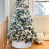 Blissun Christmas Tree Ring, Plastic Christmas Tree Collar, Christmas Tree Skirt for Artificial Christmas Trees Decoration (White)
