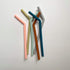 Simka Rose Reusable Silicone Straw - Thick, Wide and Flexible - Perfect for Smoothie or Coffee Tumbler - Multicolor - Set of 6 (Bent 10 Inch)