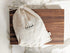 Montecito Home Combo Set of One 12"x15" Boule and One 6"x26" Baguette Farmhouse Natural Linen Bread Bags, Reusable Drawstring Bag for Homemade Bread Storage, Perfect for Bakers, House Warming, Etc.