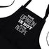 Savvy Designs BBQ Apron Funny Apron - Your Opinion is Not in The Recipe - Adjustable Black Apron with Pockets