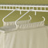 Household Essentials 311322 Hanging Shoe Storage Organizer for Closets |10 Pocket Shelves | Natural Canvas