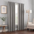 ECLIPSE Kendall Modern Blackout Thermal Rod Pocket Window Curtain for Bedroom or Living Room (1 Panel), 42" x 63", Grey