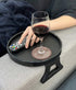 Sofa Armrest Clip Table Tray, Handy Remote Controls/Drinks/Gamepads Holder (Black)