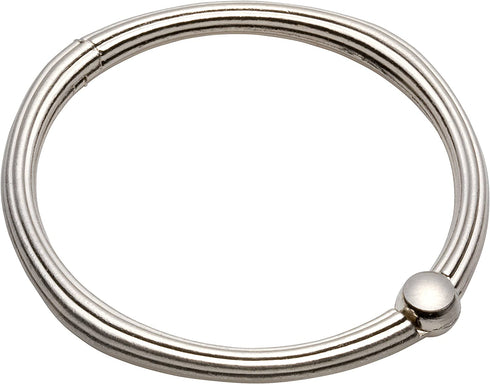 Carnation Home Fashions SLM-O/69 O Shower Curtain Hooks, Brushed Nickel