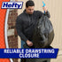 Hefty Ultra Strong Multipurpose Large Trash Bags, Black, Unscented, 30 Gallon, 25 Count
