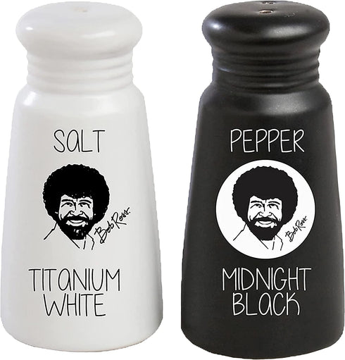 Bob Ross Salt and Pepper Shakers