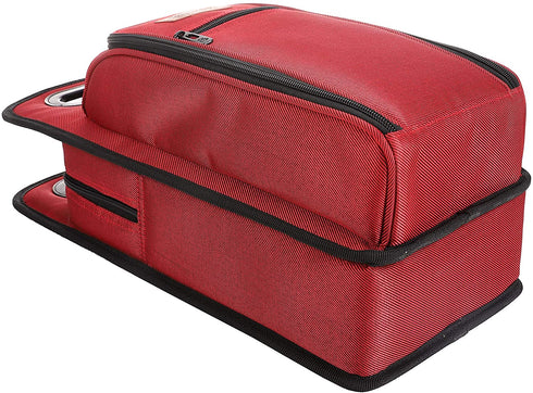 ALLCAMP Insulated Wine Tote Bag and Wine Travel Bag with handle,Great Gift for Wine Lover,Red