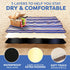 Extra Large Picnic & Outdoor Blanket Dual Layers for Outdoor Water-Resistant Handy Mat Tote Spring Summer Blue and White Striped Great for The Beach