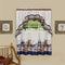 Achim Home Furnishings - PRTS36NY12 Precious Printed Tier and Swag Window Curtain Set, 57" x 36", Navy