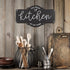 Barnyard Designs Rustic Metal Kitchen Wall Decor Sign, Country Farmhouse Decoration for Your Home, Kitchen, or Dining Room, 16 x 8.5