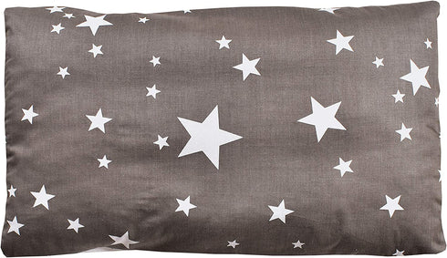 MEJU Star Twinkle 100% Cotton Duvet Cover 43" X 59" + Pillowcase 13" X19" Bedding Set with Zipper Closure for Baby Toddler Boys Girls Crib Bed Decoration Gift (11)