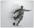 Soccer Wall Art Prints - Particle Silhouette Set of 4 (8x10) Poster Photos - Man Cave- Bedroom Decor