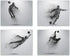 Soccer Wall Art Prints - Particle Silhouette Set of 4 (8x10) Poster Photos - Man Cave- Bedroom Decor