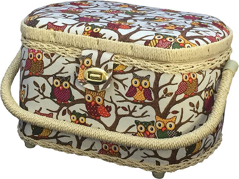 Michley Sewing Basket with 41-PC Sewing Kit