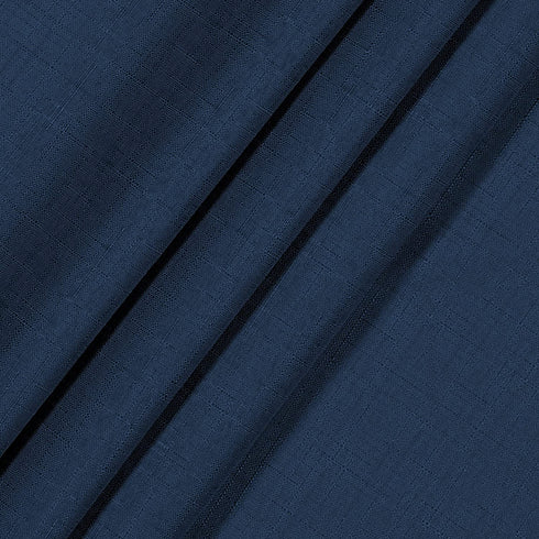 ECLIPSE Kendall Modern Blackout Thermal Rod Pocket Window Curtain for Bedroom or Living Room (1 Panel), 42" x 84", Denim