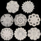 Chuangdi 8 Pieces 6 to 8 Inch Cotton Lace Doilies Crochet Handmade Lace Coasters Round Lace Placemat Rustic Table Doilies Decors for Kitchen Dining Room Party Dressers Dream Catcher Decoration, Beige