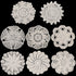 Chuangdi 8 Pieces 6 to 8 Inch Cotton Lace Doilies Crochet Handmade Lace Coasters Round Lace Placemat Rustic Table Doilies Decors for Kitchen Dining Room Party Dressers Dream Catcher Decoration, Beige