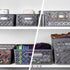 BINO Woven Plastic Storage Basket, X-Large (Grey)
