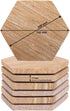 Marbco Sandstone Water Absorbent Hand Crafted Round Coasters for Drinks - 4 Inches Wide Thirsty Stone Bar, Drink Coasters- Made from Rainbow Sandstone