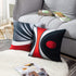 Emvency Set of 4 Throw Pillow Covers Modern Abstract Red Stripes Gray Black White Acrylic Bold Grey Decorative Pillow Cases Home Decor Square 18x18 Inches Pillowcases
