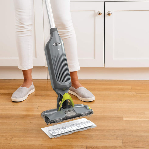 Shark VMP16 VACMOP Disposable Hard Floor Vacuum and Mop Pad Refills 16 Count, White