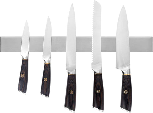 18 Inch Stainless Steel Magnetic Knife Bar Multi-Purpose Functionality Knife Holder Magnetic Knife Strip Magnetic Tool Organizer Home Organizer Easy Installation