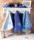 DII Hanukkah Collection Kitchen, Dishtowel Set, 18x28, Embroidered Dreidel, 3 Piece