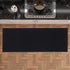 Ottomanson Ottohome Collection Rubberback Solid Design Runner Rug, 2'3" x 6', Black