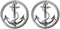DII Trivet Collection, Casted Metal, 8x8", Anchor & Rope, 2 Piece