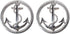 DII Trivet Collection, Casted Metal, 8x8", Anchor & Rope, 2 Piece