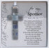 Gift for Sponsor/Sponsor Appreciation Gift -Handmade in USA Mosaic Glass Cross with Touching Sentiment - Thank You Gift for Sponsor/ Confirmation Sponsor Gift