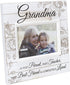 Malden International Designs Sun Washed Words Grandma Cream Distressed Picture Frame, 4x6, Cream