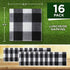Havercamp Black and White Party Bundle | Dinner & Dessert Plates, Luncheon Napkins | Great for Lumberjack Themed Events, Rustic Birthday Party, Family Picnic