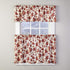 SKL Home Falling Leaves Curtain Tier Pair, 24", Spice