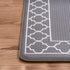 KitchenLit Kitchen Mat (2 PCS), Cushioned Anti Fatigue Kitchen Rug, Stainproof Kitchen Rugs and Mats Non Skid Washable, Memory Foam Kitchen Rug Set, Heavy Duty Black Rugs for Kitchen, Office (Edge)