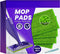 Reusable Microfiber Mop Pads Fit Swiffer Wet Jet (4 Pack), Washable Mop Pad Refills Compatible with WetJet, Heavy Duty Spray Mop Replacement Heads for Floor Cleaning, Come with a Scraper (12?, Green)