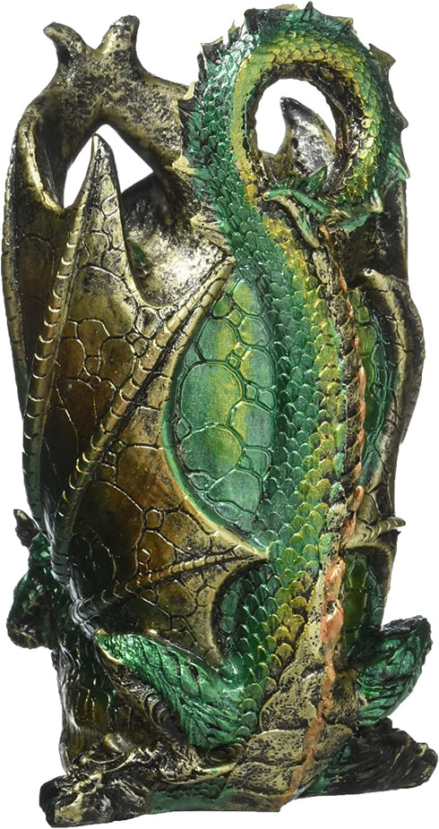 Design Toscano QS292894 Escritoire the Dragon Desk Accessory Sculpture, full color