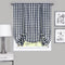 Achim Home Furnishings Tie Up Shade Buffalo Check Window Curtain, 42 in x 63 in, Navy & Ivory