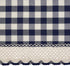 Achim Home Furnishings Tie Up Shade Buffalo Check Window Curtain, 42 in x 63 in, Navy & Ivory