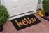 Calloway Mills 100231729BNS Script Hello Doormat, 17" x 29", Black/Natural