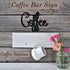 Way Of Hearts - Metal Coffee Signs For Coffee Bar Sign - Black 9.45" X 6.9" Kitchen Wall Decor - Includes Gift Box & Screws - Coffee Station Decoration