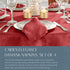 Elrene Home Fashions Caiden Elegance Damask Fabric Napkins (Set of 4), 17" x 17", Red