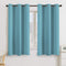 Blackout Curtains Panels for Bedroom - Ultra Soft Microfiber Noise Reducing Thermal Insulated Solid Grommet Window Drapes (Two Panels, 42 x 63 Inch, Aqua)