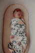 Frankie Lane Baby Girl Swaddle Blanket Single, 47 x 47 inches - Organic Newborn Receiving wrap for Girls in Handmade Floral Design - Newborn Baby Girl Gifts Essential Muslin Swaddle Blankets