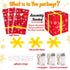 3Packs Christmas Decorations Lighted Gift Boxes - Xmas Tree Skirt Present Ornaments for Home Indoor Outdoor Party Decor with Bows (Assembly Needed,Batteries Not Included)