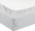 Comfort Spaces 100% Cotton Percale 4 Piece Set Ultra Soft Breathable Deep Pocket Printed Geometric Pattern Sheets with Pillow Cases Bedding, Full, Diamond Tasha Grey