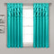 Lush Decor Turquoise Circle Dream Window Curtains Panel Set for Living, Dining Room, Bedroom (Pair), 63? x 54
