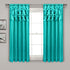 Lush Decor Turquoise Circle Dream Window Curtains Panel Set for Living, Dining Room, Bedroom (Pair), 63? x 54