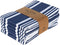 Urban Villa Set of 6 Kitchen Towels Highly Absorbent 100% Cotton Dish Towel 20X30 Inch with Mitered Corners Trendy Stripes Indigo Blue/White Bar Towels & Tea Towels